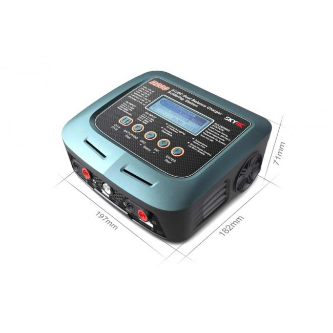 CARGADOR DUAL D200 CON ESTACION DE SOLDADOR SKYRC