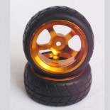 Ruedas Coche RC Touring 1/10 Llanta Aluminio Doradas