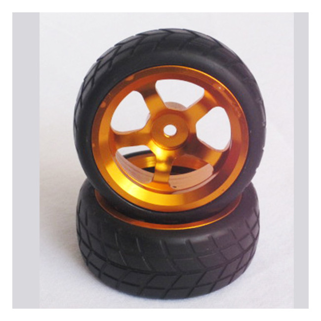 Ruedas Coche RC Touring 1/10 Llanta Aluminio Doradas