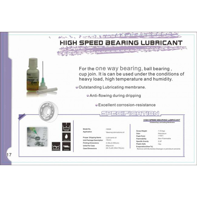 ACEITE LUBRICANTE PARA RODAMIENTOS