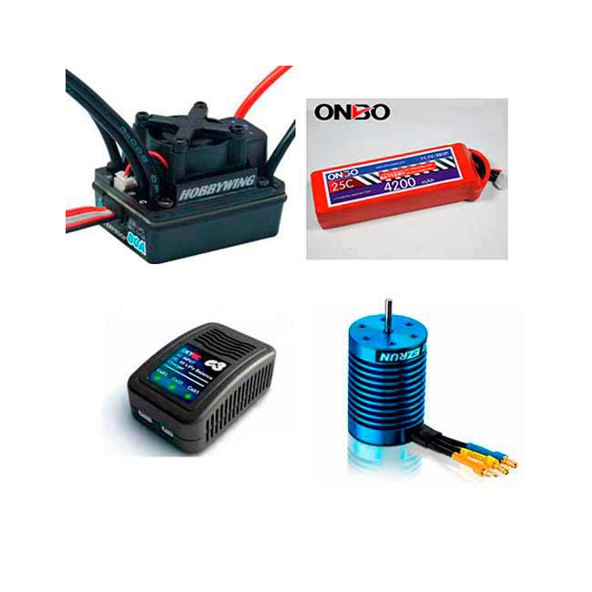 Combo Brushless Motor +Variador 80A + 11.1vol 4200Mah + Cargador E3 Lipo